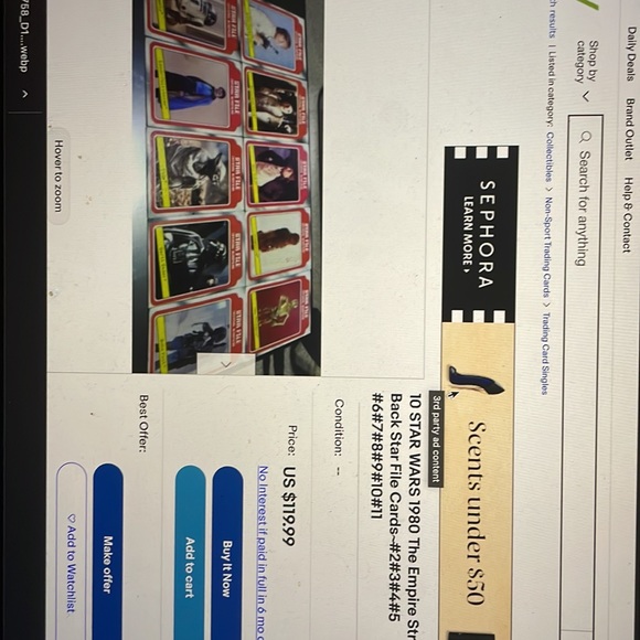 Fun star 💫 wars cards set of 14 in great condition - Picture 5 of 5